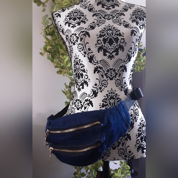 DENIM DOUBLE ZIPPER/MESH WATER HOLDER TWO WAY WEAR - Picture 7 of 8